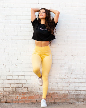 Yellow Compression Leggings